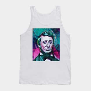 Henry David Thoreau Snow Portrait | Henry David Thoreau Artwork 8 Tank Top